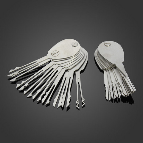 

20psc Foldable Lock Opener Double Sided lock picking tools Lock Pick Set Locksmith Tools