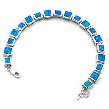 

fashion opal bracelet Mexican fire opal jewelry The latest designs, Light blue