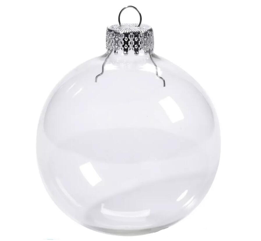 

Wedding Bauble Ornaments Christmas Xmas Glass Balls Decoration  Christmas Balls Clear Glass Wedding ballsChristmas Tree Glass Balls