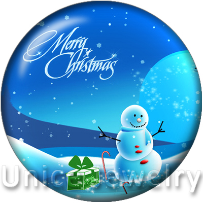 

AD1301056 12/18/20mm Snap On Charms for Bracelet Necklace Hot Sale DIY Findings Glass Snap Buttons Jewelry Merry Christmas Design noosa