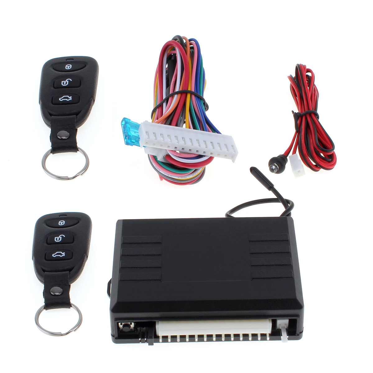 Sistema de Entrada sin Llave Universal Sistema de Alarma para Autos Dispositivo de Control Remoto autom/ático Cerradura de la Puerta Bloqueo y desbloqueo Central del veh/ículo