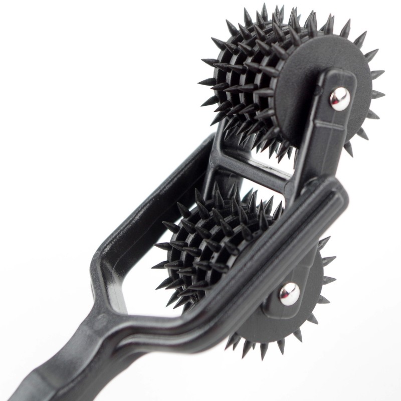 Spiked Double -5 Row Pinwheel Fetish Fantasy Sex Products For Adult BDSM Sex Games