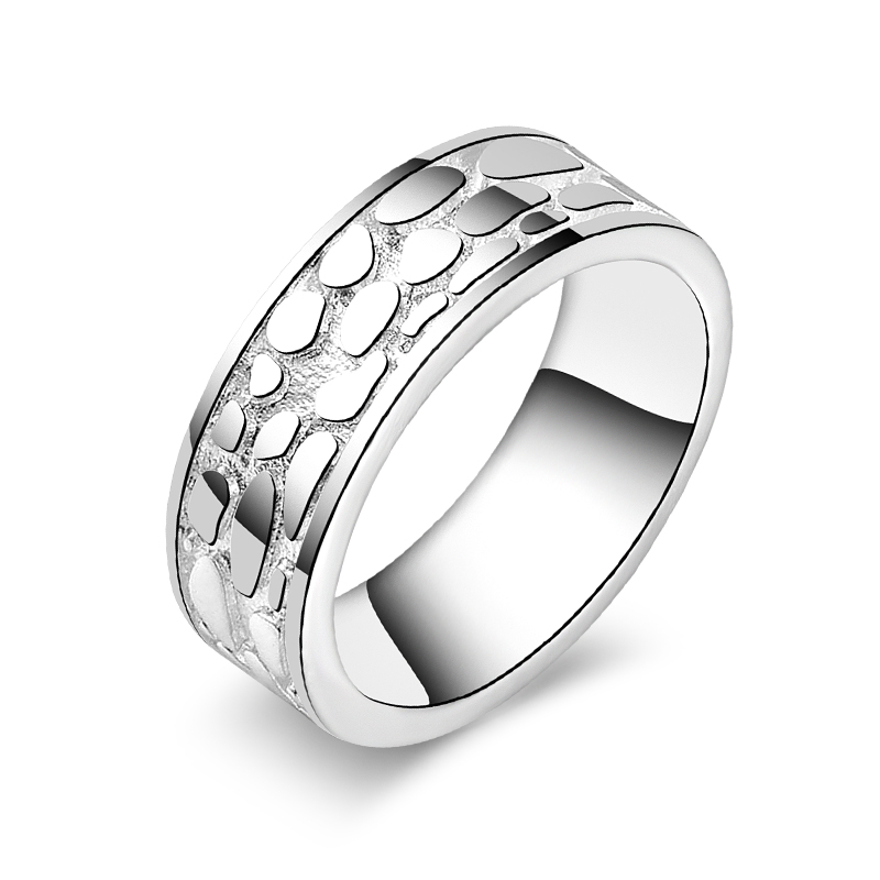 

Free Shipping New 925 Sterling Silver fashion jewelry Trend Men fish scale ring hot sell girl gift 1483