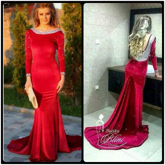 red velvet dress design