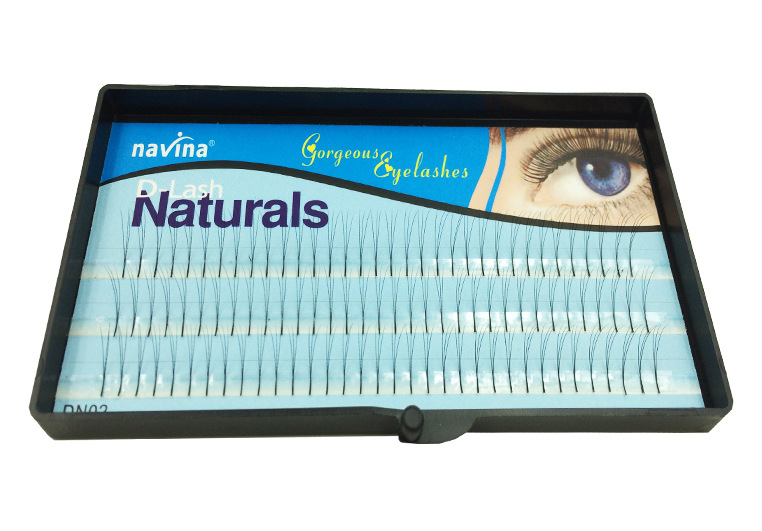 Professional False Eyelashes Brand Navina Individual Lashes Eyelashes Extension Fake Eyelashes Black Gorgeous Lashes Makeup 8mm 10mm 12mm-image-372860825