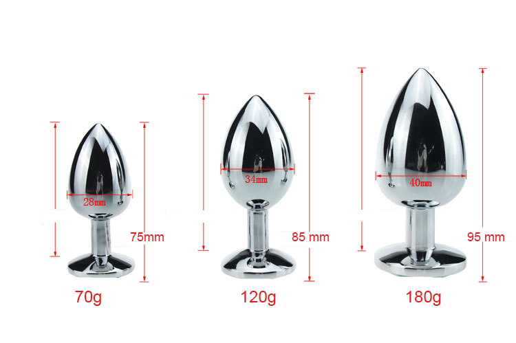 stainless steel white fox tail anal plug tail three size silver color butt plug anal toys gay sex toys for couples buttplug anal toy