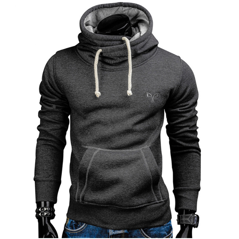 

Men'S Sweatshirt 2017 Hoodies Men Sweatshirt Long Sleeve Pullover Hooded Sportswear Men'S Embroidery Turtleneck Tracksuit, Other