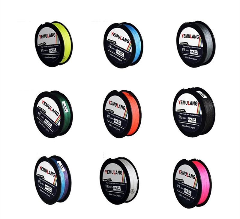 

4 Strand Braid Line 100m Fishing Line Spectra PE Anti-bite lines 15lb~80lb Message color for me