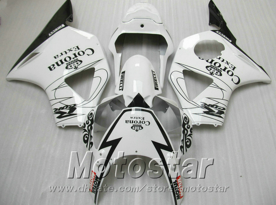 

Free customize fairing kit for Honda Injection molding cbr900rr fairings 954 2002 2003 CBR 900RR black white Corona set CBR954 02 03 YR60, Same as the picture shows