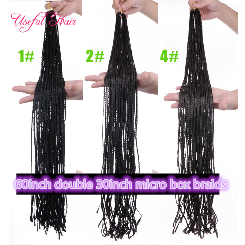 

3x box braids Stretched 60inch ZIZi crochet braids hair extensions synthetic braiding hair micro box braids marley hair kanekalon freetress, #24