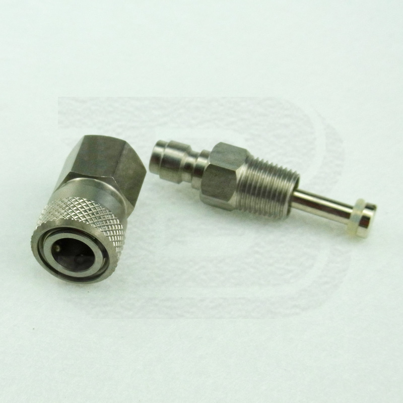 

New Paintball Airsoft Air Gun PCP HPA/N2 Stainless Steel 8MM Quick Disconnect With One Way Foster Fill Nipple Kit 1/8NPT