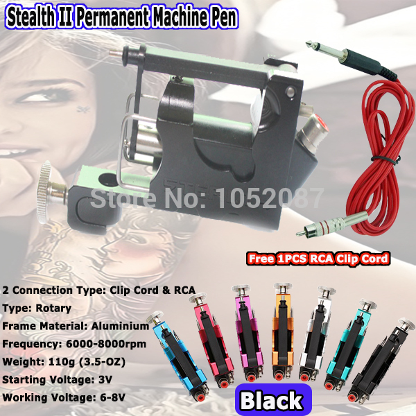 Gros-2015 Stealth II Machine de tatouage Rotary Tattoo Machine Shader Liner Shader pour Kits de tatouage Fournir 7 Couleurs Livraison gratuite