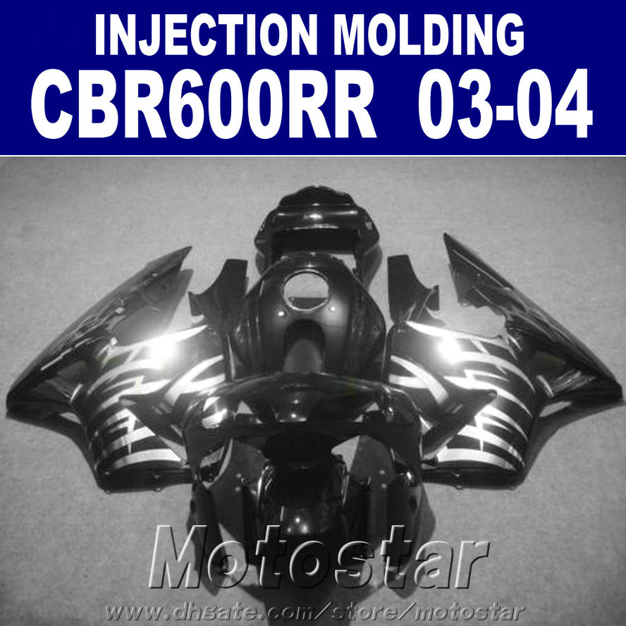 

black 100 abs set for honda cbr 600rr fairing 2003 2004 injection molding cbr600rr 03 04 fairing parts rdzc, Same as picture