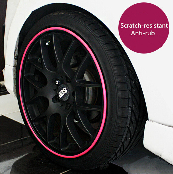 

Protective Ring For Car Wheels Coiler Modified Wheel Protection Tire Rims Trim Scuff Scratch Crash Protection Bars