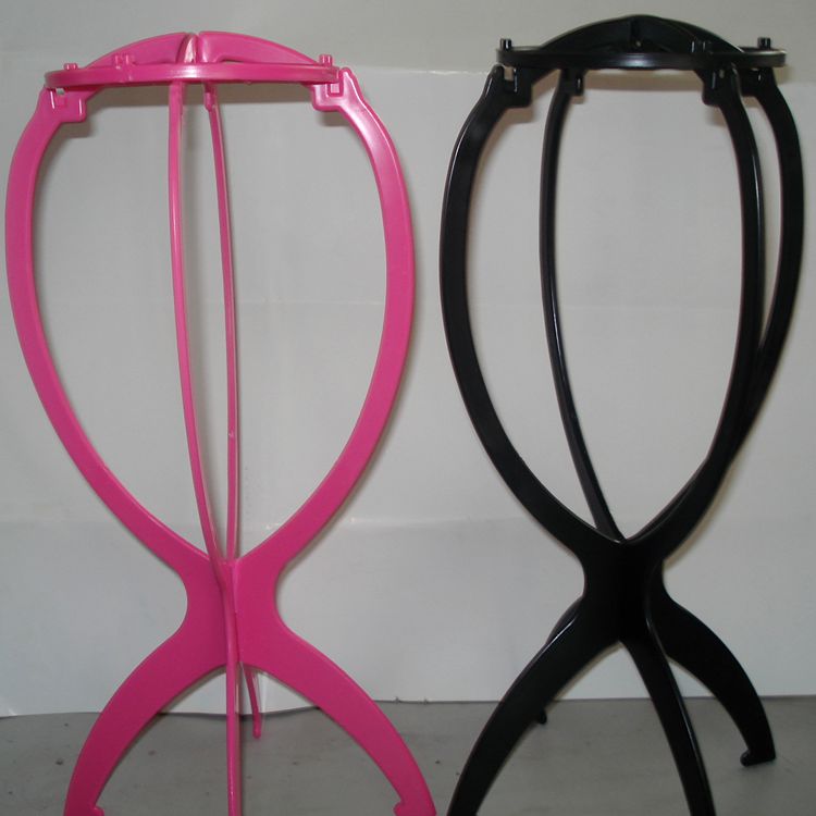 

Folding Plastic Wig Stand Stable Durable Hair Support Display Wigs Hat Cap Holder hair extension tools