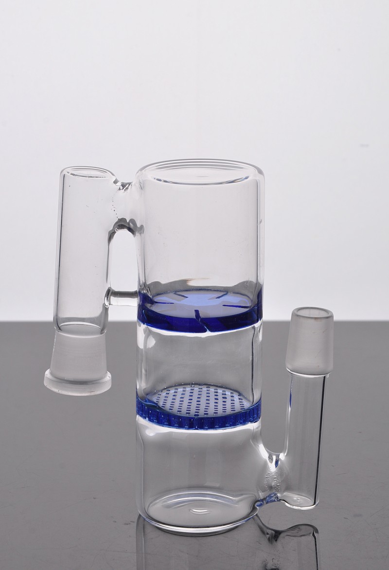 

Triple honeycomb perc ashcatcher 18.8mm joint size Wholesale TOP quality HC female male glass ash catchers