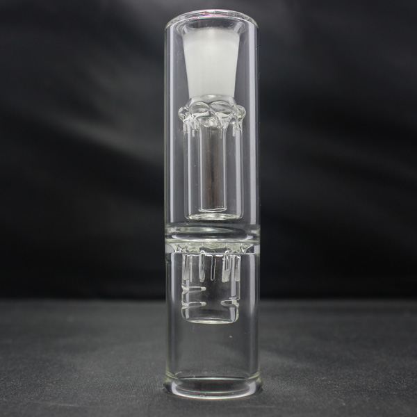 

Honeystraw Vapor Blunt Glass water bongs Percolator 14.5mm Female joint Splash guard Blown Glass Smoking Water pipes Oil rigs