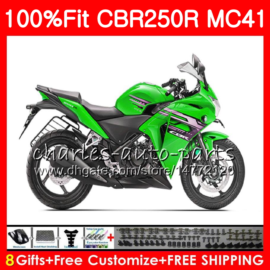 

Injection For HONDA green black CBR250 R CBR 250R 300R 11 12 13 14 15 94NO48 CBR300R CBR250R MC41 CBR 250 R 2011 2012 2013 2014 2015 Fairing, No. 15