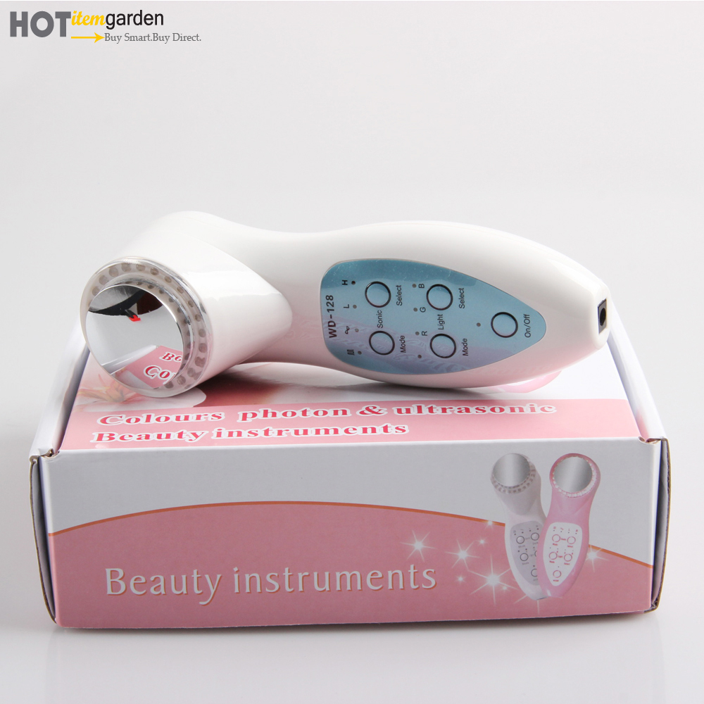 

Hot Sale LED Photon 3MHz Ultrasound Anti Aging Salon Spa Device Facial Care Firming Lifting Beauty Massager