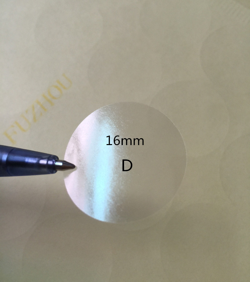 

15 sheets/set different sizes round clear blank seal circle plastic BOPP label transparent PVC waterproof self adhesive sticker label
