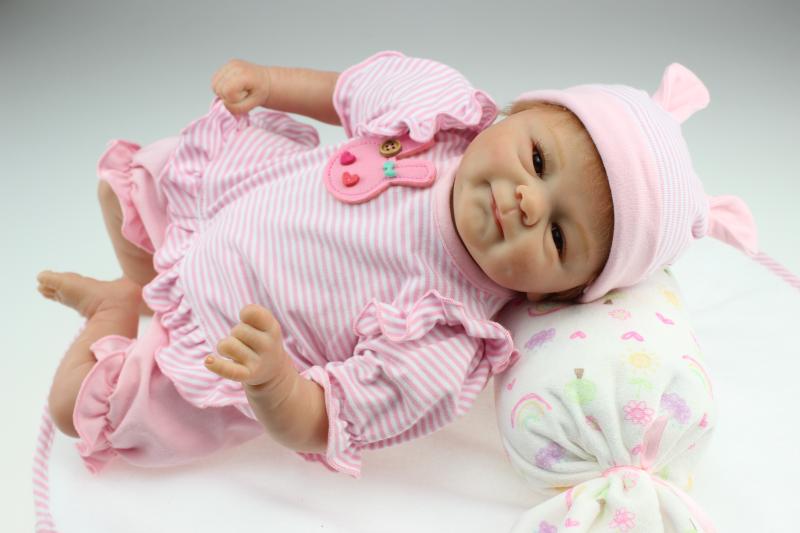 

18"45cm reborn baby girl doll gentle touch newborn
