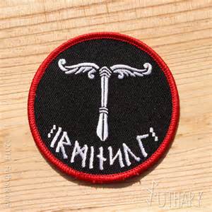 

HIGH QUALIT SHEPHERD'S SWORD EMBROIDERY PATCH LEFT CHEST SIZE COOL FASHIONABLE IRON ON SEW ON CLOTHING JACKET PATCH FREE SHIPPING, Black