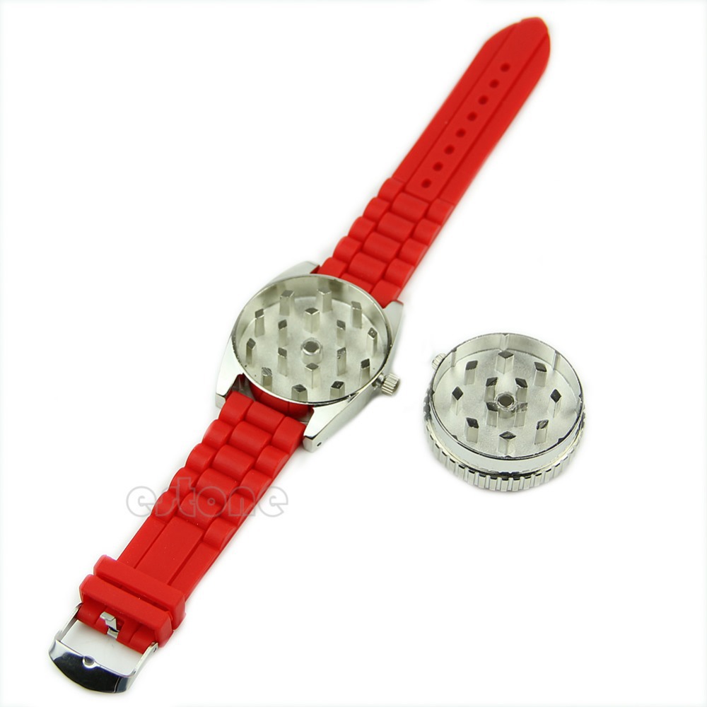 

1PC Watch Shape Grinder Rotating Wheel Grinding Tobacco Cigarette Crusher