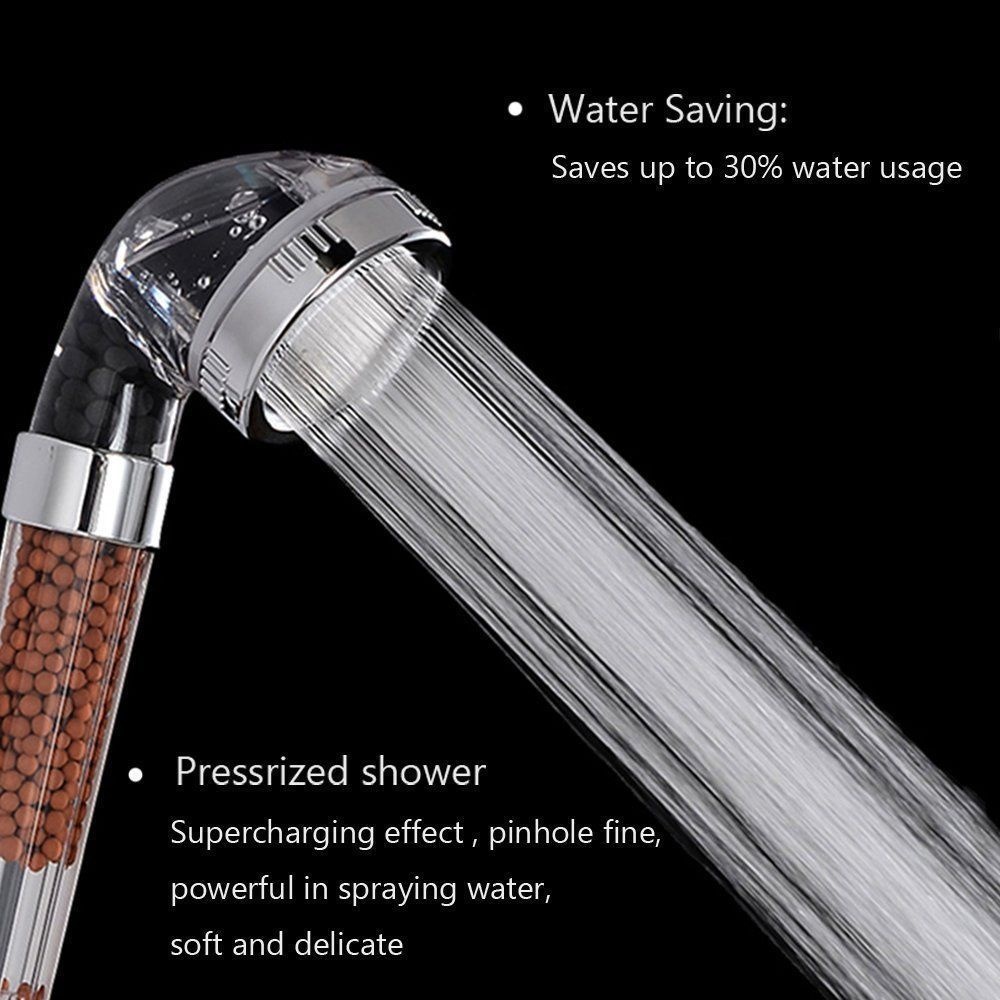 

Wholesale Dia.6cm NEW Anion SPA Water-Saving Filtration Shower Head High Pressure Handheld Health Filter
