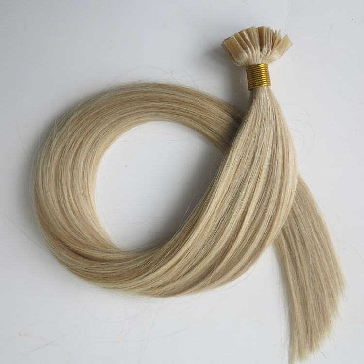 

Pre-bonded hair extensions Flat tip Keratin human Hair 50g 50Strands 18 20 22 24inch M27&613 Brazilian Indian hair products