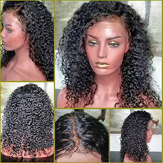 

hd 360 lace frontal wigs kinky curly Brazilian human hair wig Pre Plucked Natural Hairline 150% Density glueless virgin remy 13x4 front diva1, Natural color