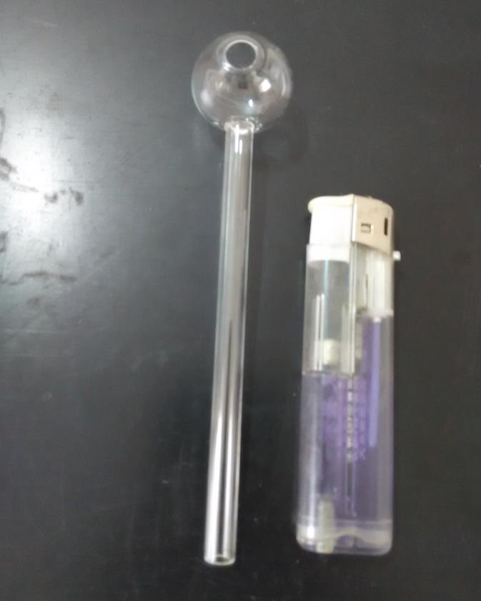 

Wholesale ----The new transparent glass 13cm long straight burn pot Hookah Accessories