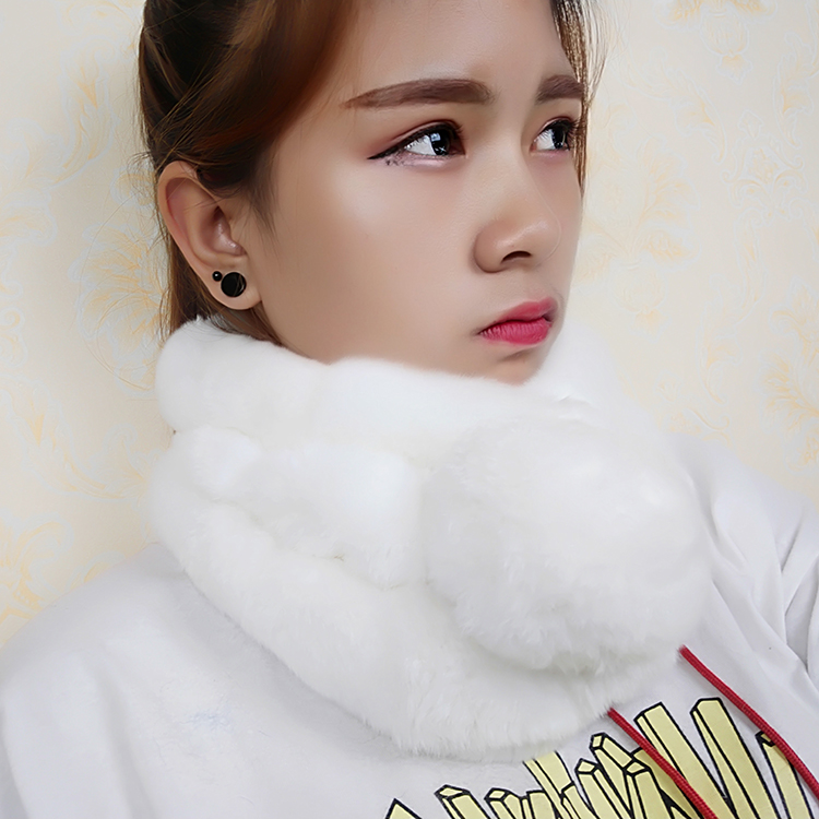 

Real Rex Rabbit fur Scarf Fur scarves Neck warmer Neckscarf 10pcs/lot #4050