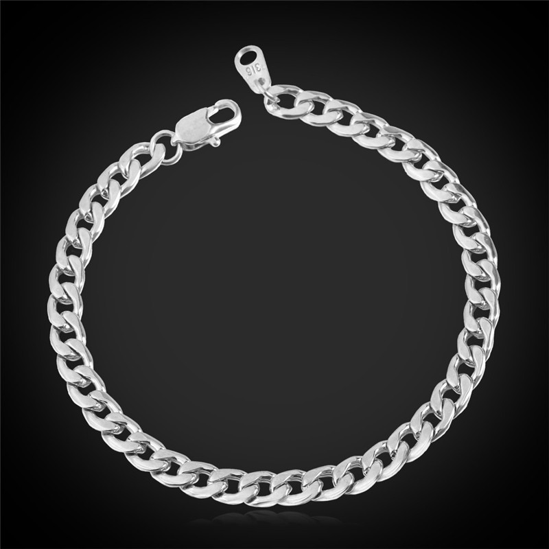 

Fashion Classic Bracelets Never Fade 316L Stainless Steel 18K Gold Plated Chain Bracelets Bangles Men Jewelry YH415