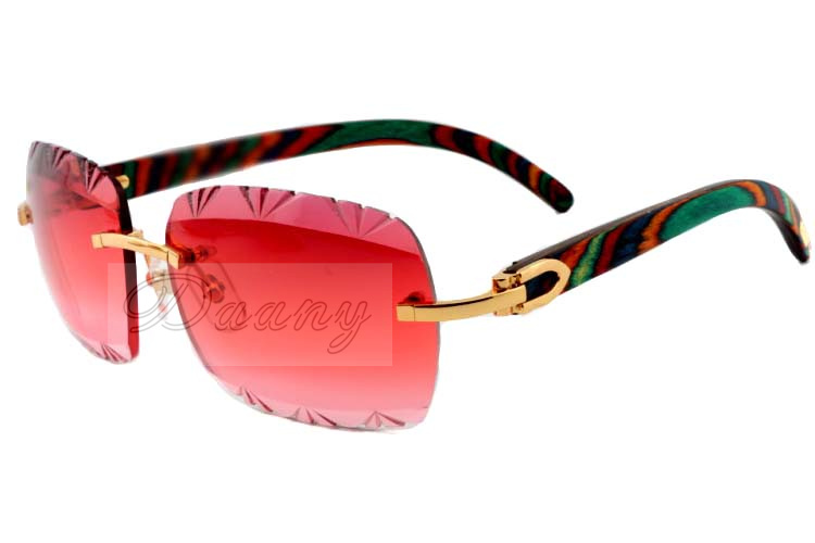 

factory direct color sculpture lens, high quality carved sunglasses 8300765 pure natural color peacock legs cool sunglasses, size: 56-18-140