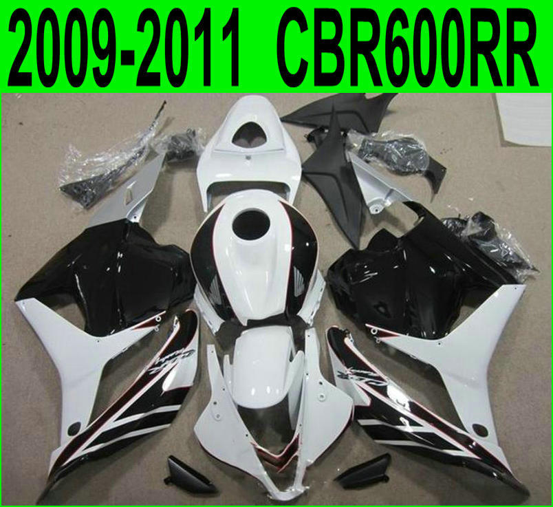 

7 gifts + motorcycle fairings for Honda Injection molding CBR600RR 09-11 white black freeship fairing kit CBR 600 RR 2009 2010 2011 YR54, Same as the picture shows