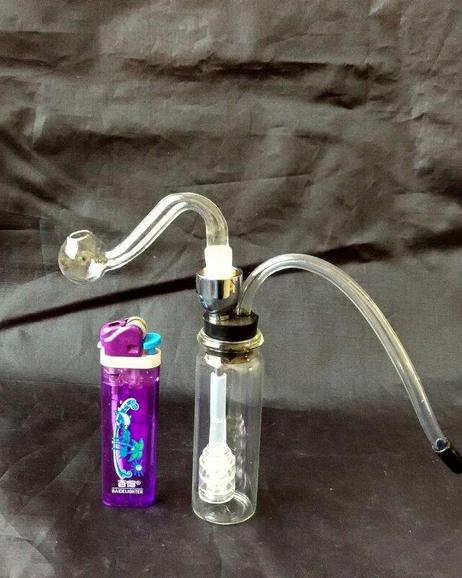 

free shipping ----- 2015 new Mini Hookah transparent glass / glass bong, high 10cm, dual-pipe tobacco,, Get a glass pot