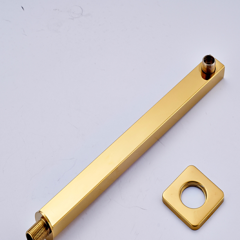 

2016 Luxury New Shape Brass Golden Rain Shower Arm /holder Shower Accessories Wall Mounted