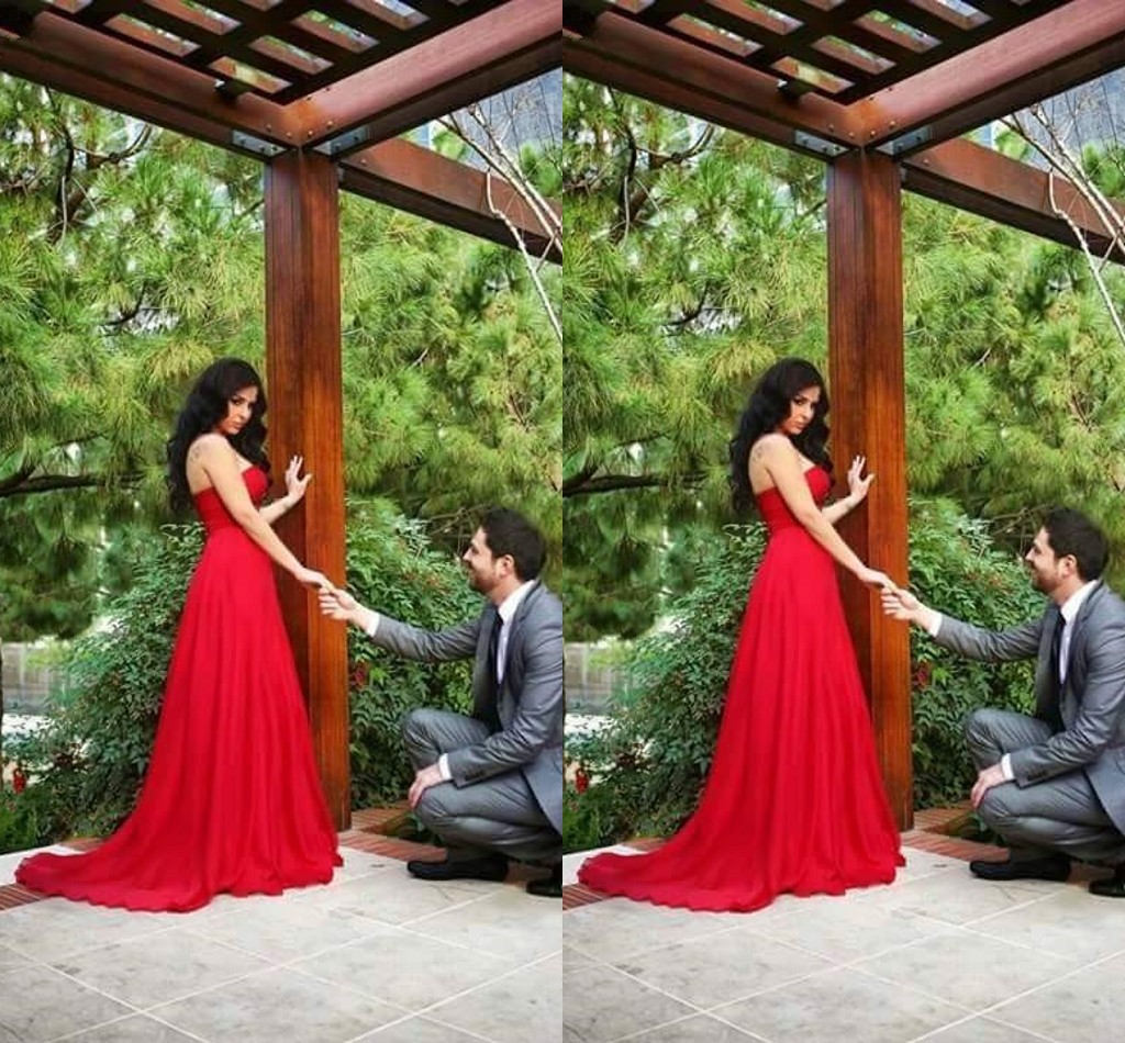 

Elegant red Long Chiffon Evening Gown Arabic Dubai Women Prom Dresses A Line Sweep train Vestido De Festa Formal Party Gowns, Purple