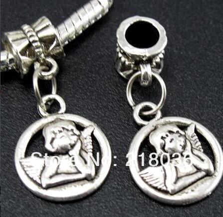 Gros Mode 150 pcs Tibétain Argent Pensée Angle Ronde Pendentif Perles Fit Charme Bracelet DIY Bijoux En Métal Filles Bijoux 28 * 13mm A470