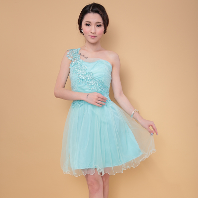 Green short dress