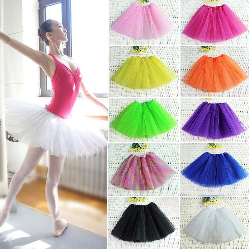 

New Colorful Tutu Adult Ballet Skirt Dance 3 Layers Ladies Tutus Mini Shirts Stage Wear  Shipping, Lavender