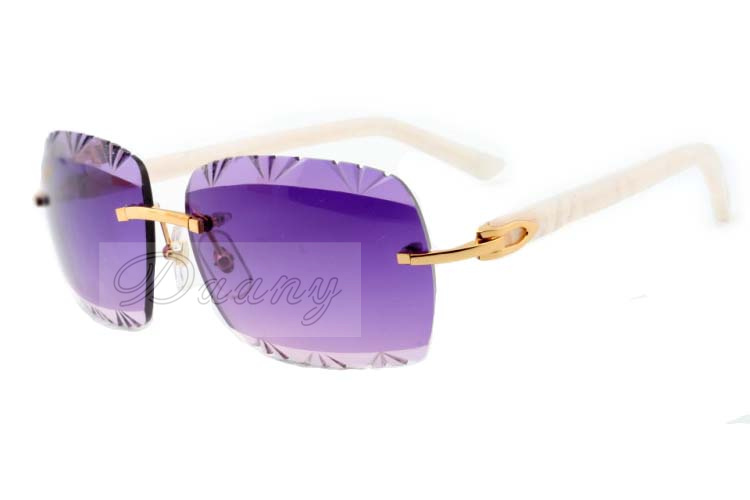 

color engraving mirror, Jindian fashion high-quality carving sunglasses 8300765 leisure ultra-light white board sunglasses, size: 56-18-140