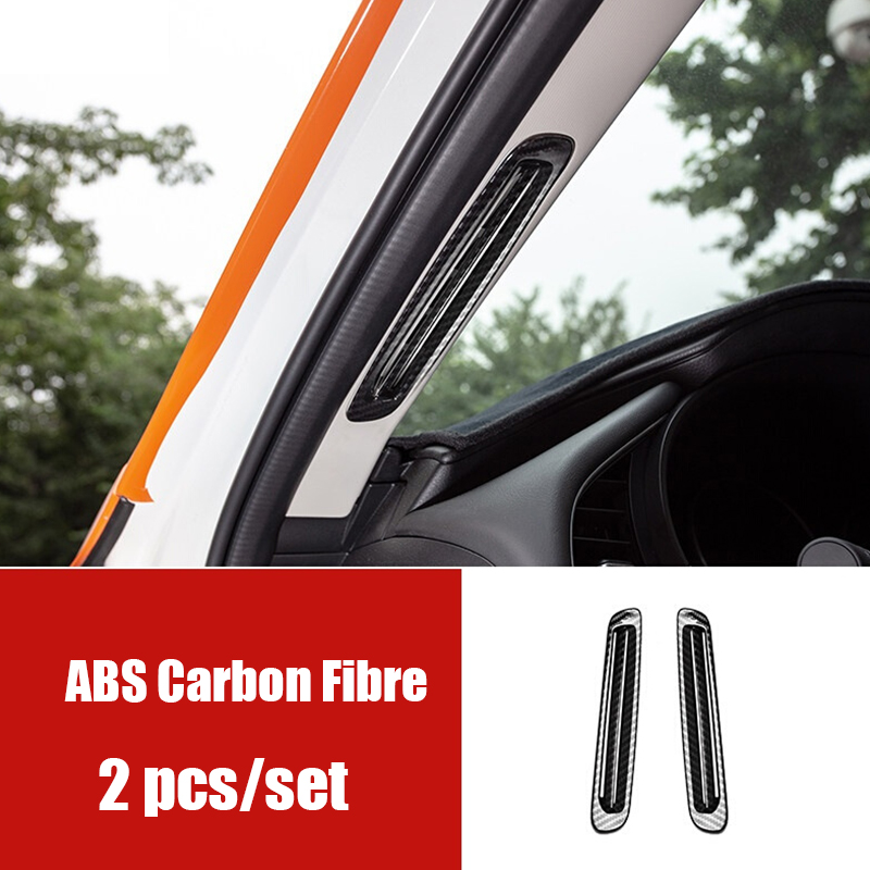 Per Vitara 2015-2019 ABS opaco interno anteriore un pilastro copertura decorativa Trim 2pcs Car Stytle accessori