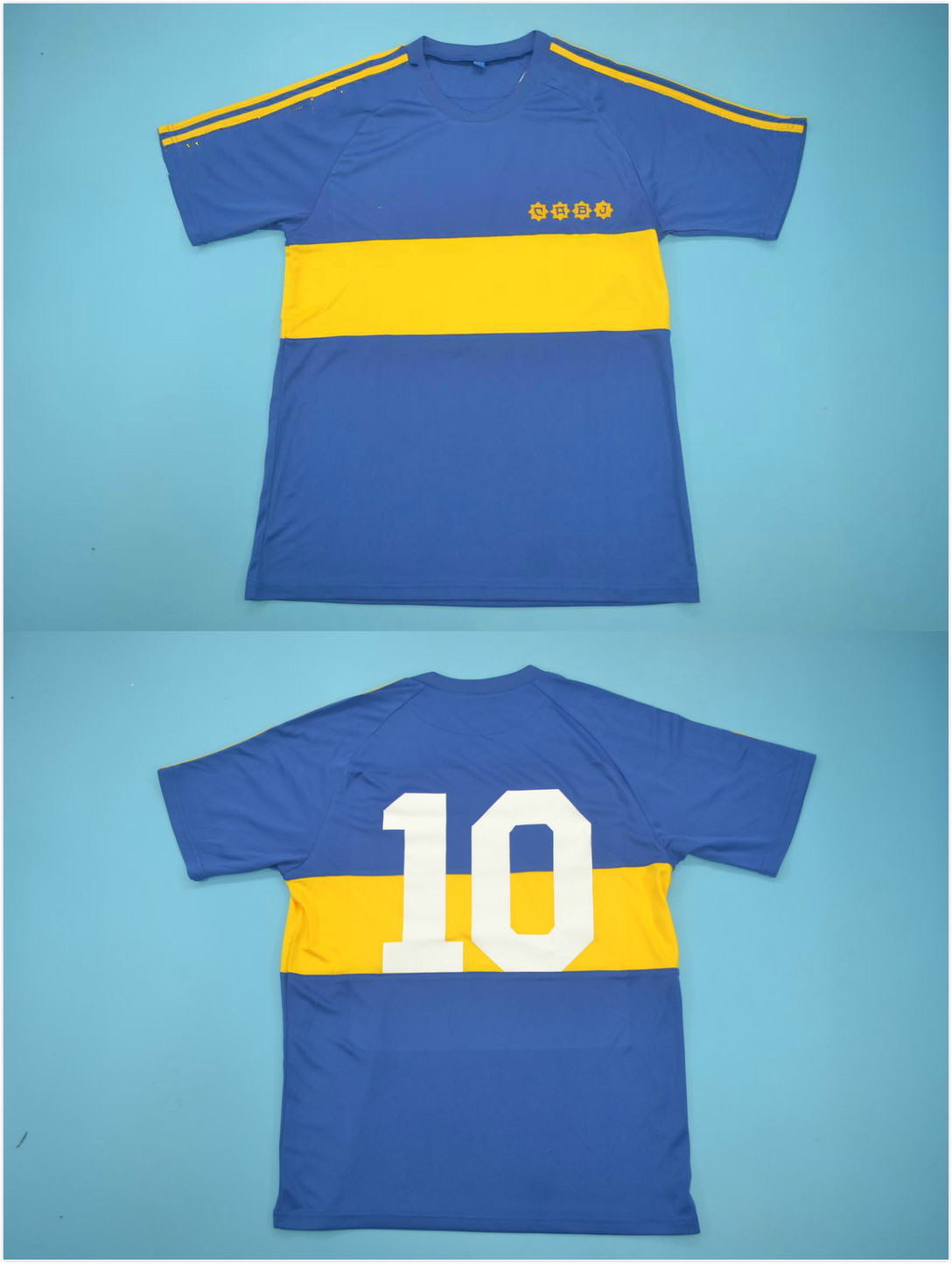 

10# 1981 boca home jerseys retor jerseys 1981 maradona Caniggia classic sports shirts vantage rugby jerseys camisetas size S-XXL, Blue
