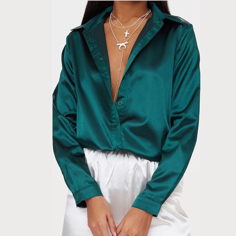 blusa verde mujer