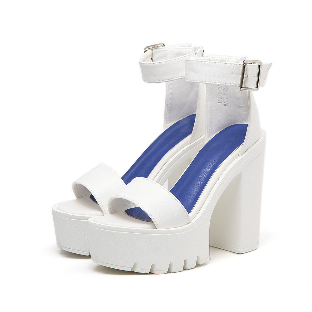 

Women Pumps 2019 Summer Sandal Shoes for Women Thick Heels Sandals Women Platform Casual Russian Shoes size 35-40 High Heel, Black