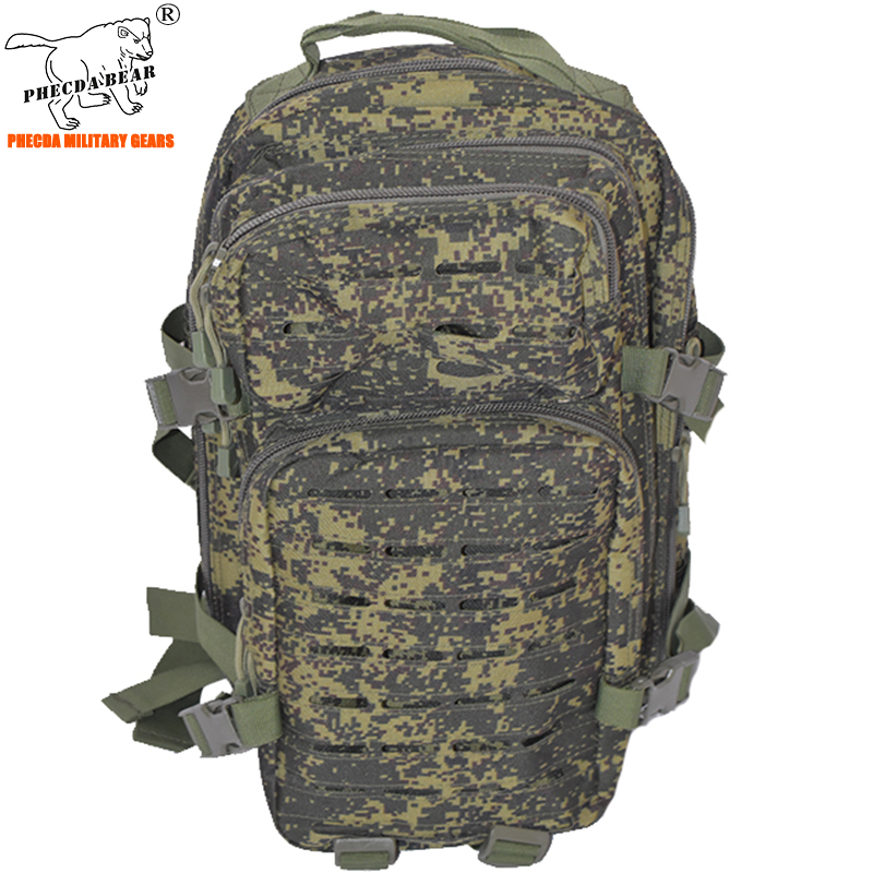 

3P tactical assault backpack 25l laser cut molle system backpack hunting hiking cycling camping, Khaki