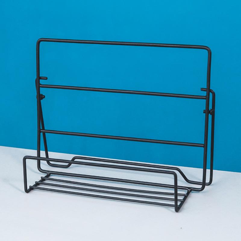 

Jewelry Pouches, Bags Display Rack Showcase Retail Store Fashion Home Dresser Iron Art 3 Layers Glasses Necklace Stand Desktop Earrings Shel