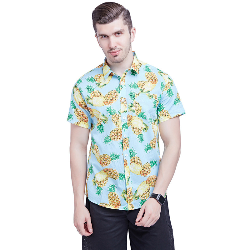 

Men' Top Shirts Short-sleeved New Plus-size Men' Cotton Poplin Cloth United States Short-sleeved Shirt Man, 14