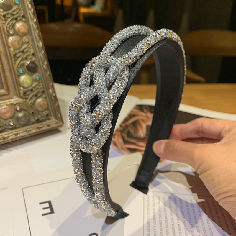 

Fashion Rhinestone Girl Headbands Vintage Night Club Party Hair Band for Women Yoga Sport Fitness Hairband Hair Jewelry